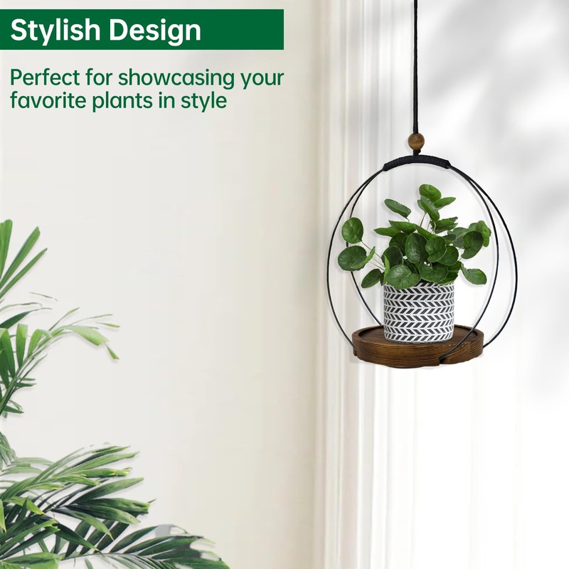 hismocal Hanging Planter for Indoor Plants, Plant Hanger with Sturdy