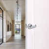HISAFE Heavy Duty Commercial Passage Door Lever, Satin Chrome Finished