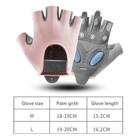 JZS Gym Workout Gloves, Weight Lifting Gloves with Wrist Support for Gym Training, Full Palm Protection with Cushion Pads for Men & Women Fitness, Exercise, Hanging, Pull ups(Pink,M)
