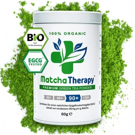Matcha Tea - Organic Ceremonial Matcha Powder - Green Tea from Japan - EGCG 90+ | Laboratory Tested: At Least 90mg/g Natural EGCG Antioxidants - First Harvest - Supports Immune System & Energy | 60g