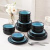 vancasso Plates and Bowls Sets, 24 Pieces Stoneware Dinnerware Sets