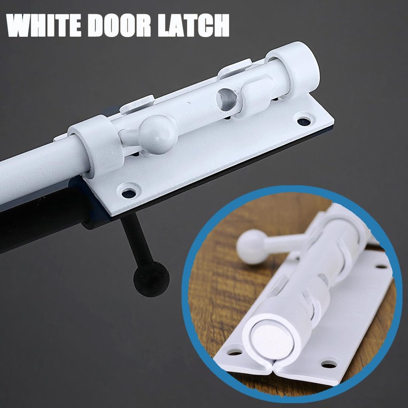 Litensh Gate Bolt Gate Slider with Hole for Padlock 304