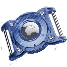 ONEONTA Airtag Dog Waterproof | Airtag Dog Collar | Dog Airtag Holder | Dog Collar Airtag Holder | Airtags Dog Collar Holder, Ultra Durable, Will Not Damage Your Collar, Fits 1" Collar, Blue