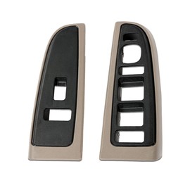 G-PLUS Front Window Switch Trim Bezel,Compatible with Chevy Silverado GMC Sierra 1500/2500/3500 4 Door 2003-2007,Fit Chevy Avalanche 1500 2004-2006,Driver and Passenger Side