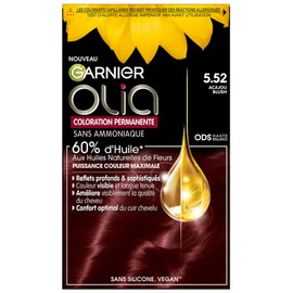 Garnier - Olia - Permanent Hair Colour - Ammonia Free - 60% Natural Flower Oils - Preserves Hair Quality - Soft and Shiny - Mahogany Blush (5.52) - 120g