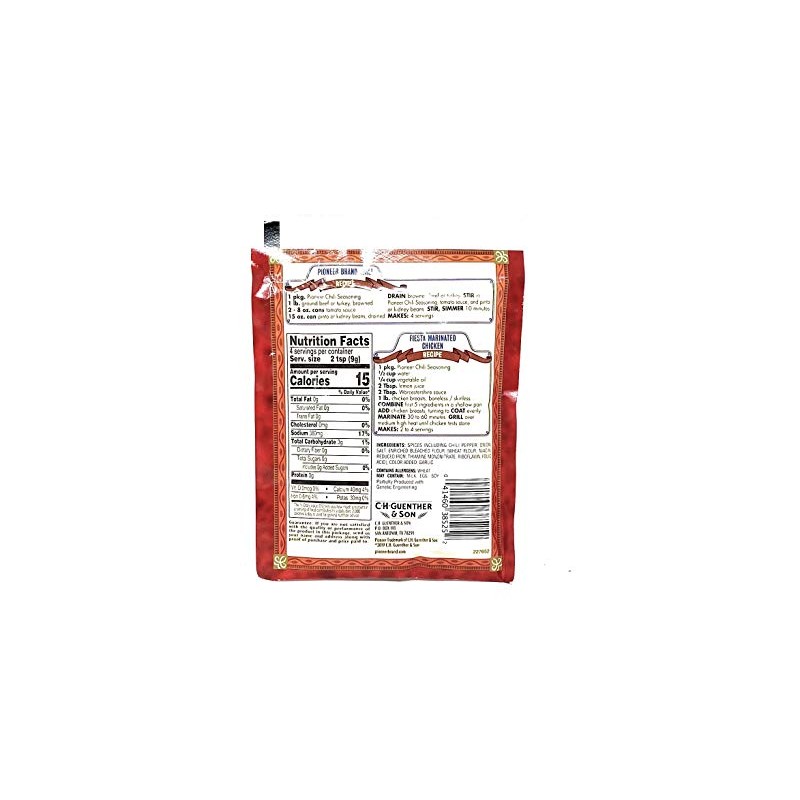 Pioneer Chili Seasoning Mix 1.25oz - 1 package