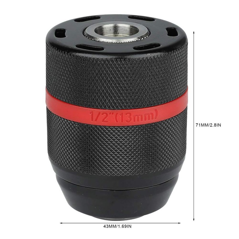 Drill Chuck, Keyless Hand Drill Chuck 1/2-20UNF Mount 2~13 mm