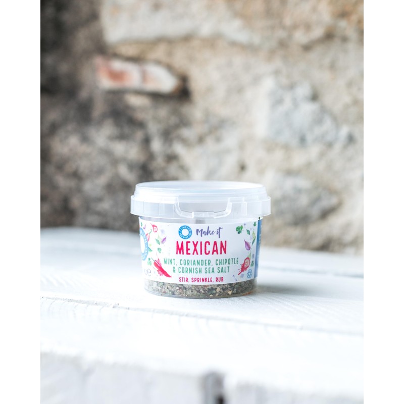 Cornish Sea Salt Tub (4 Pack, Mexican Seasoning 55g)