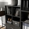 Homes: Inside + Out Apexa 4-Cube Storage Organizer Shelves, Stackable