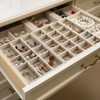 Highergo 8 Pcs Velvet Jewelry Trays Stackable Drawers Organizer Ring