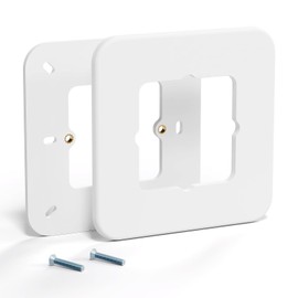 Meross Wall Plates for Box 503, Switch Plates Compatible with meross WiFi Thermostat, Box Cover for Box 503 Includes Two Plates and Screws, 12 cm × 12 cm, White, MWP503