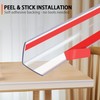 QDYMXUN Clear Self Adhesive Wall Corner Protectors, Thickened L-Shaped Peel