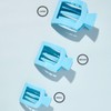 TELETIES - Small Flat Square Clip - Ideal for Thin-Medium