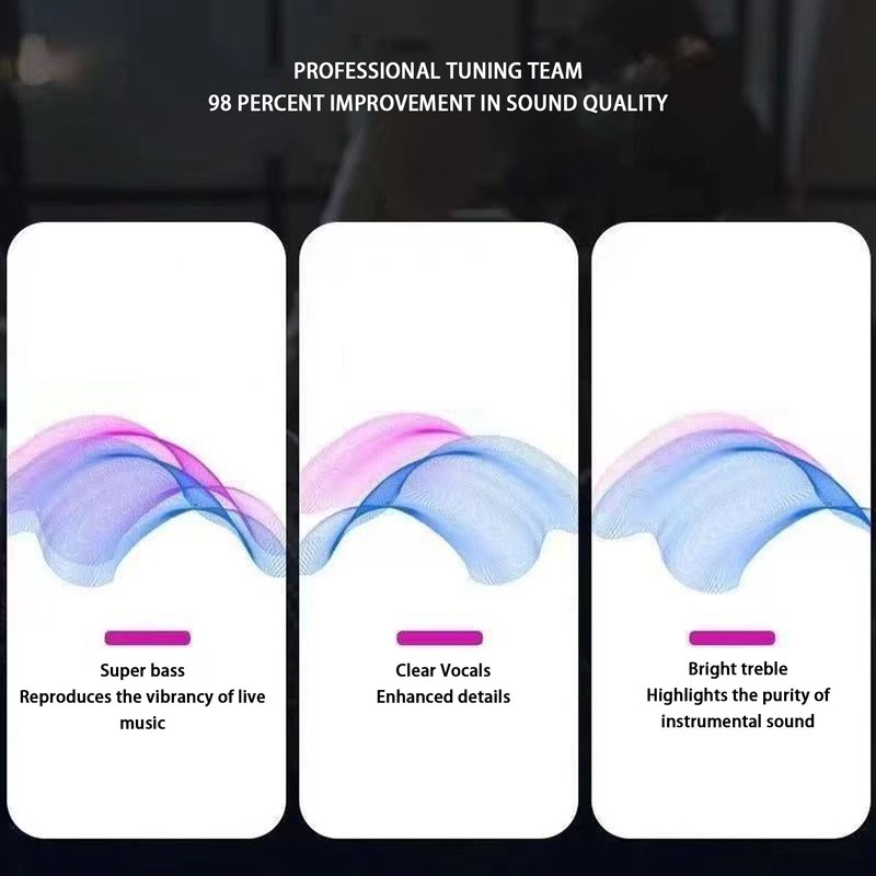 Wireless Earbuds Stylish Cute Heart Shaped Noise Cancelling HiFi Stereo