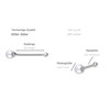 PIERCINGLINE Set of 3 925 Sterling Silver Nose Piercing |