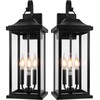 Roravilila 2-Pack 22.5” Extra Large Outdoor Wall Lights Candelabra 3-Light,