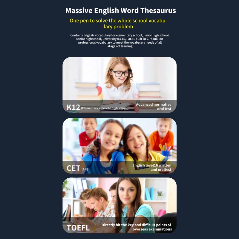 Scan Reader Pen International Edition ABS Multifunctional Smart Voice Translator