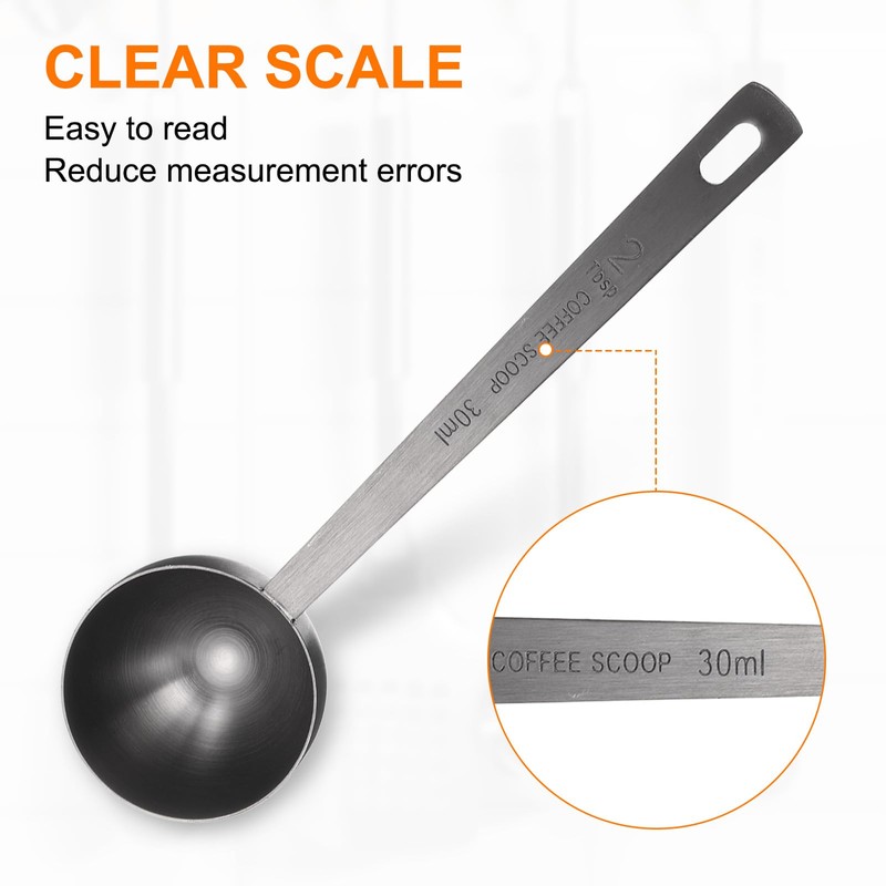 sourcing map Single Measuring Spoon 2tbsp (6tsp, 30ml) Teaspoon/Tablespoon 304