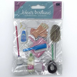 Jolee's Boutique House Cleaning 7 Piece Scrapbooking Stickers