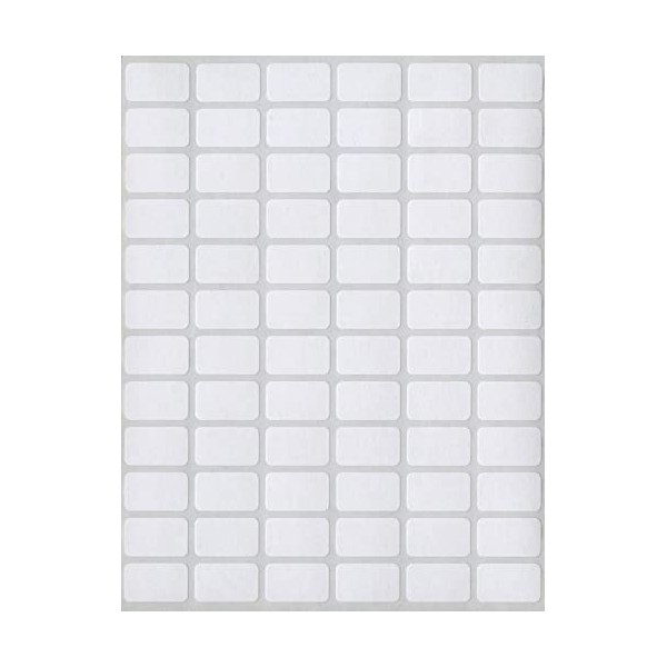 MACO White Rectangular Multi-Purpose Labels, 3/8 x 5/8 Inches, 1000