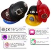 Solrowasun 6 Pcs Plastic Helmets Hats Set including Police SWAT