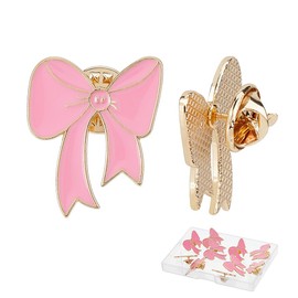 SUPERFINDINGS 16Pcs Enamel Butterfly Pin Bow Brooch Alloy Bow Brooch Pin Gold Line Pin Shoulder Bag Scarf Brooch Decoration for DIY Jewellery Valentine's Day