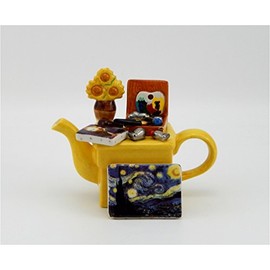 Jim Baileys Miniature Novelty Teapot -Van Gogh Easel