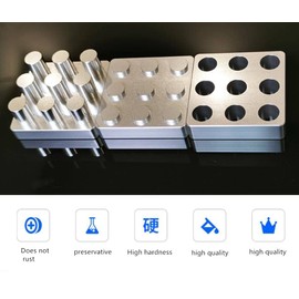 Pill Maker, Tablet Making Machine, Pill Press Mold, Aluminum Hand Tool, Tablet Mould Tool, Domestic Home Use 9/25 Holes (25 Holes (6mm))
