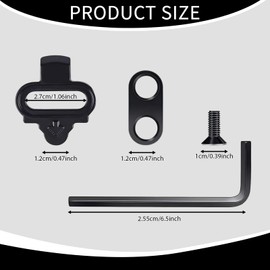 Cleats,Cleats For Cycling Shoes,Durable,Anti-Slip,High-Performance Pedal Cleats For Mountain Bikes,for Cycling Shoes,Durable Metal,Compatible With Mtb & Road Pedals(Black)