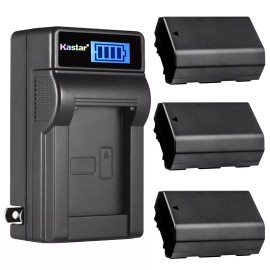 Kastar Wall Charger & 3 battery for Alpha a1 Alpha a7CR a6600 a6700 ZV-E1 FX3 FX30