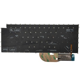WWGTMC Replacement Backlit Keyboard for Dell XPS 15 9500 P91F 9510 9520,XPS 17 9700 P92F 9710,Precision 5550 5560 5750 5760 Series Laptop Black