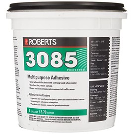Roberts 3085-1 Multipurpose Carpet and Felt Back Vinyl Adhesive, 1 Gallon