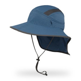 Sunday Afternoons Ultra Adventure Hat - Sun Hat for Men Women with Neck Flap, UPF 50+ UV Protective Hiking Fishing Hats, Wide Brim, Horizon, L/XL