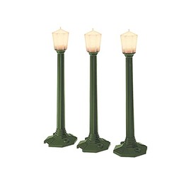 Classic Street Lamps - Green 3-Pack