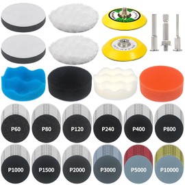 133 PCS Sanding Disc Drill Polishing Kit for Car and Wood