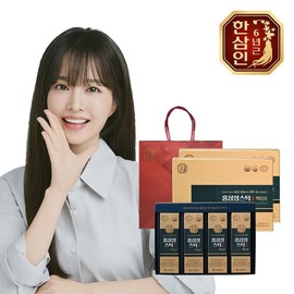 Nonghyup Red Ginseng Hansamin Red Ginseng Extract Stick Active 10ml 32 packs 2 sets + shopping bag / 농협홍삼 한삼인 홍삼정스틱 액티브 10ml 32포 2세트+쇼핑백
