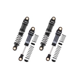 FEDCO DSS18 TRX4M Shocks 59MM Oil-Filled Shock Absorber CNC Long Threaded Oil Damper For TRX4MT TRX4M Upgrades 1/18 RC Crawler,Dual Spring Suppresses Minor Vibrations and Absorbs Major Impacts