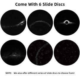 Realistic Discs for Ainael Meteor and Galaxy Projector, 5K Ultra HD Discs for Home Planetarium, 6 Disc Set without Projector (Galaxy)