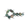 9pcs Colorful Abalone Shell Key Button Inlays for Tenor/ Alto/
