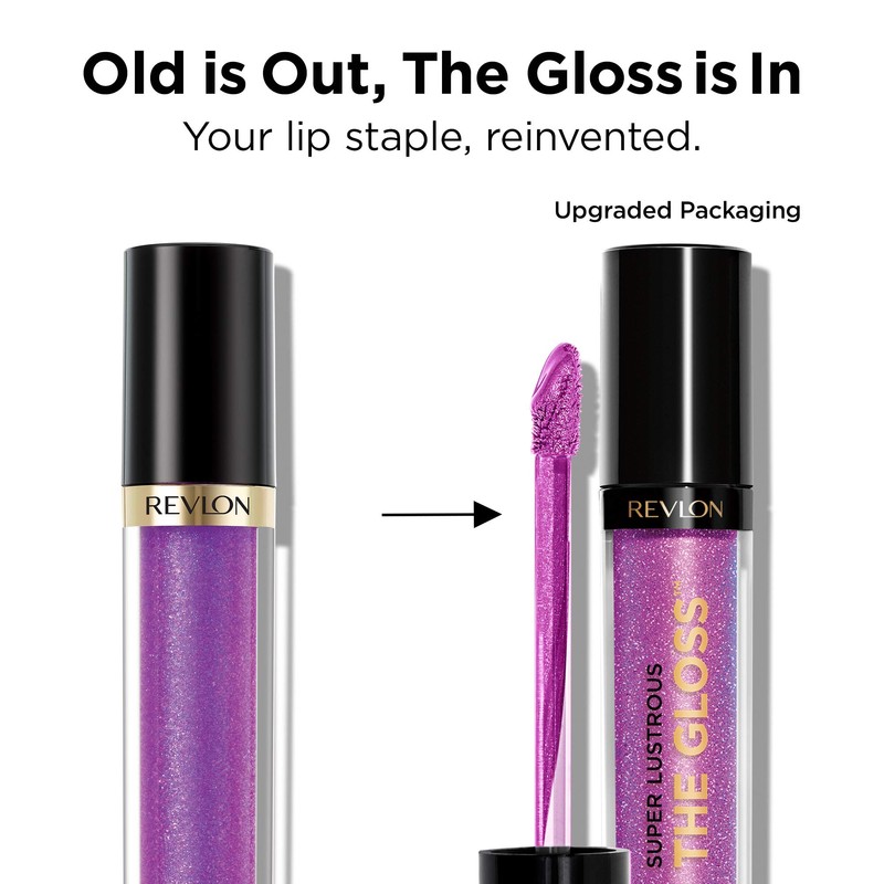 Revlon Super Lustrous Lip Gloss, Non-Sticky, Hydrating, High Shine Finish,