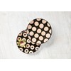 Mud Pie Black Terracotta Platter, Circle, 12" dia