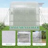 BPS 7x3x7 FT Lean to Greenhouse with Shelves, Large Walk-in