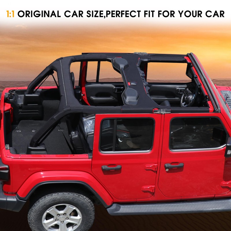 BESTAOO Roll Bar Padding for 2018-2023 Jeep Wrangler JL Unlimited