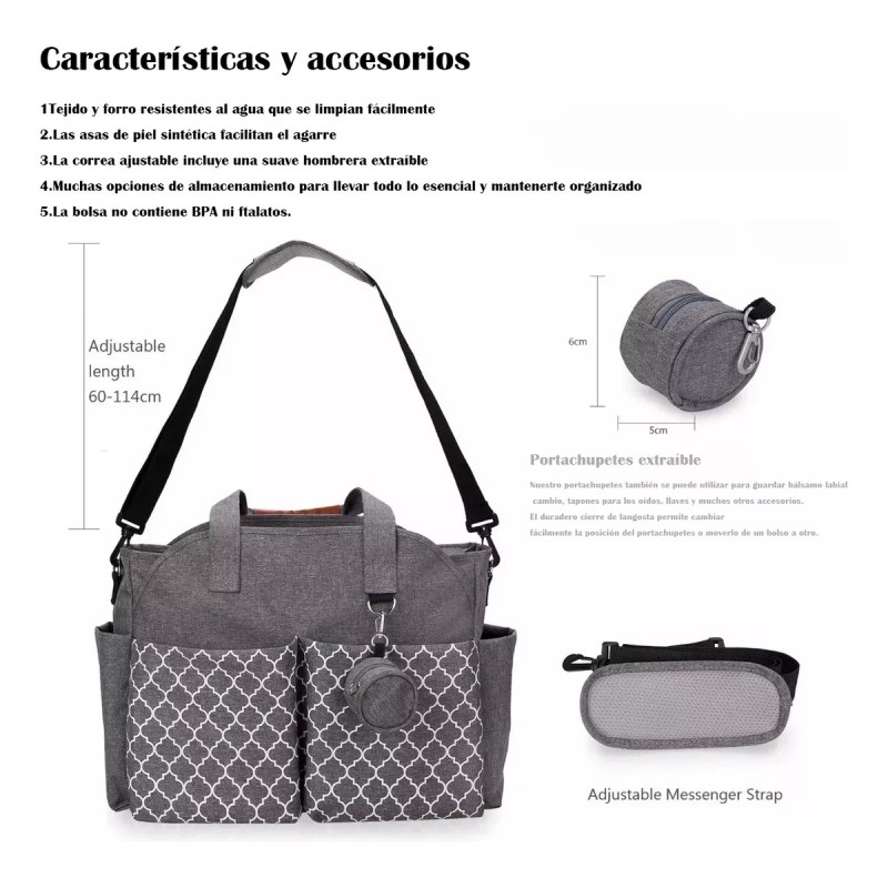 LUNA PARK Mochila Impermeable Multifuncional Para Pañales De Exterior