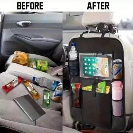 CAR Large Back Seat Car Organizer Kids Kick Pad Tablet Bottle Cup Holder For Kids