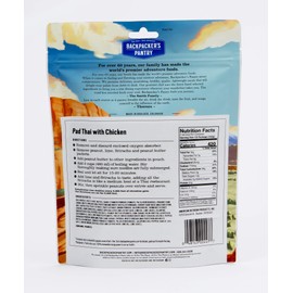 Backpacker's Pantry Pad Thai with Chicken | Freeze Dried Backpacking & Camping Food, 1 Count