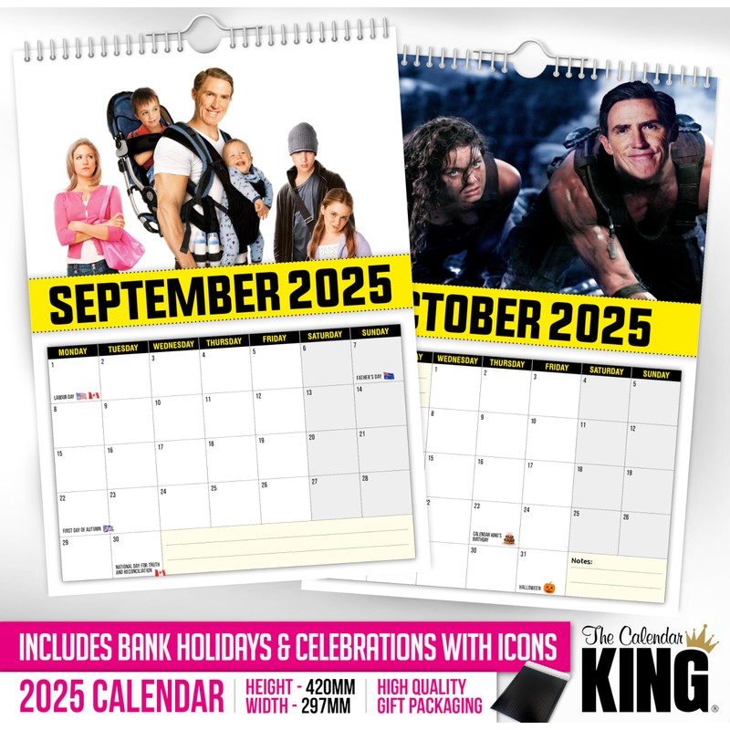 The Calendar King // Bryn Diesel - A4 Size 2025