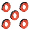 amopacorp 5pcs 50' x 1/4" Orange Synthetic Winch Rope 7000LBs