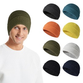 alloneslife Reflective Hat Fishing Night Running Outdoor Windproof Knitted Hat for Outdoor Sports Hiking, blue