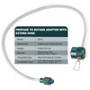 Jeebel Camp 24inch Propane Canister to Threaded Camping Stove Adapter